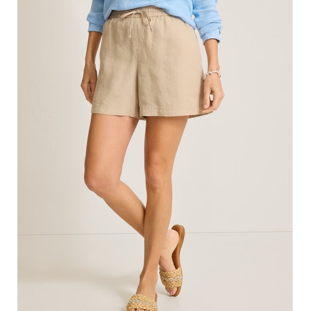Tommy Bahama Two Palms High-Rise Linen Easy Shorts Sz M - Picture 2 of 7